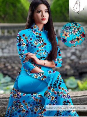 Vải áo dài hoa đều kiểu mới AD 10533 37 1590382003 464 vai ao dai vai ao dai dep ad