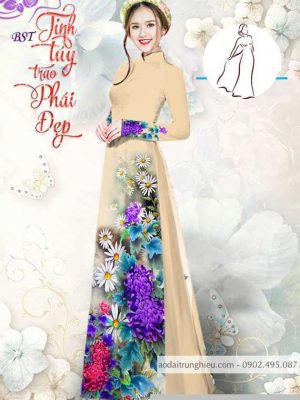 Vải áo dài hoa cúc thiết kế 2020 AD M7390 35 1590382480 117 vai ao dai vai ao dai dep ad