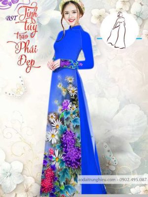 Vải áo dài hoa cúc thiết kế 2020 AD M7390 33 1590382480 363 vai ao dai vai ao dai dep ad