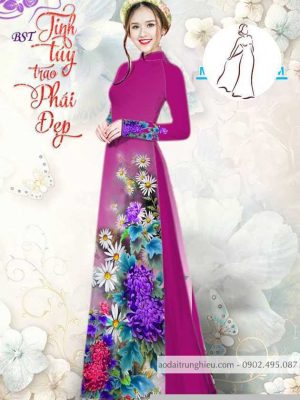 Vải áo dài hoa cúc thiết kế 2020 AD M7390 36 1590382481 285 vai ao dai vai ao dai dep ad