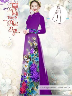 Vải áo dài hoa cúc thiết kế 2020 AD M7390 46 1590382482 174 vai ao dai vai ao dai dep ad