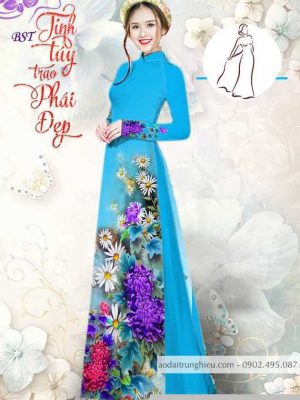 Vải áo dài hoa cúc thiết kế 2020 AD M7390 52 1590382483 331 vai ao dai vai ao dai dep ad