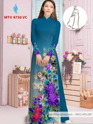 Vải áo dài hoa cúc thiết kế 2020 AD M7390 53 1590382484 316 vai ao dai vai ao dai dep ad