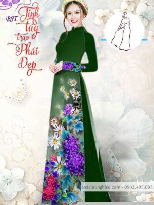 Vải áo dài hoa cúc thiết kế 2020 AD M7390 57 1590382484 431 vai ao dai vai ao dai dep ad