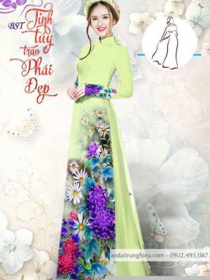 Vải áo dài hoa cúc thiết kế 2020 AD M7390 61 1590382485 371 vai ao dai vai ao dai dep ad