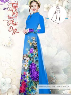 Vải áo dài hoa cúc thiết kế 2020 AD M7390 58 1590382485 420 vai ao dai vai ao dai dep ad
