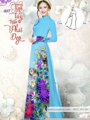 Vải áo dài hoa cúc thiết kế 2020 AD M7390 59 1590382485 437 vai ao dai vai ao dai dep ad