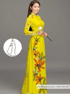 Vải áo dài hoa 3D thiết kế 2020 AD M7389 33 1590382598 550 vai ao dai vai ao dai dep ad