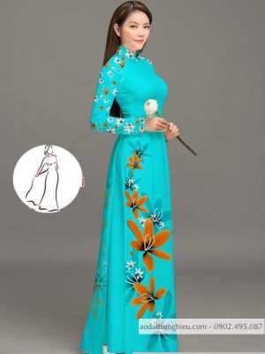 Vải áo dài hoa 3D thiết kế 2020 AD M7389 45 1590382600 163 vai ao dai vai ao dai dep ad