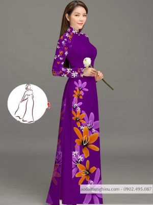 Vải áo dài hoa 3D thiết kế 2020 AD M7389 44 1590382600 306 vai ao dai vai ao dai dep ad