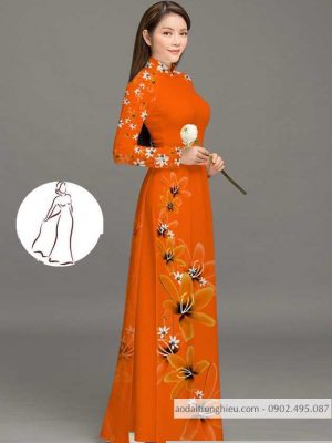 Vải áo dài hoa 3D thiết kế 2020 AD M7389 43 1590382600 628 vai ao dai vai ao dai dep ad