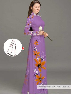 Vải áo dài hoa 3D thiết kế 2020 AD M7389 50 1590382601 7 vai ao dai vai ao dai dep ad