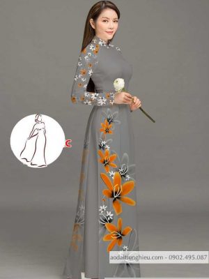 Vải áo dài hoa 3D thiết kế 2020 AD M7389 56 1590382602 516 vai ao dai vai ao dai dep ad