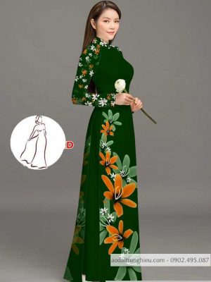 Vải áo dài hoa 3D thiết kế 2020 AD M7389 57 1590382602 527 vai ao dai vai ao dai dep ad