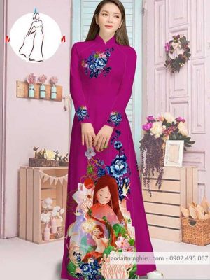 Vải áo dài hoa và cô bé thiết kế 2020 AD M7387 35 1590382725 269 vai ao dai vai ao dai dep ad