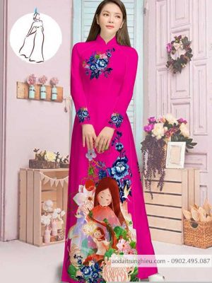Vải áo dài hoa và cô bé thiết kế 2020 AD M7387 36 1590382725 336 vai ao dai vai ao dai dep ad