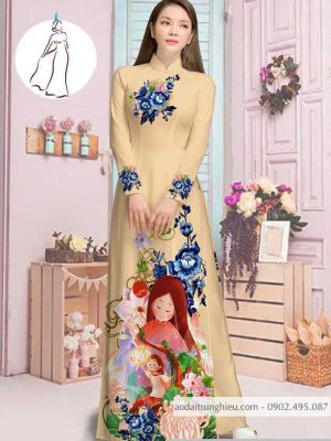 Vải áo dài hoa và cô bé thiết kế 2020 AD M7387 33 1590382725 33 vai ao dai vai ao dai dep ad