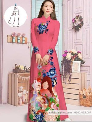 Vải áo dài hoa và cô bé thiết kế 2020 AD M7387 41 1590382726 18 vai ao dai vai ao dai dep ad