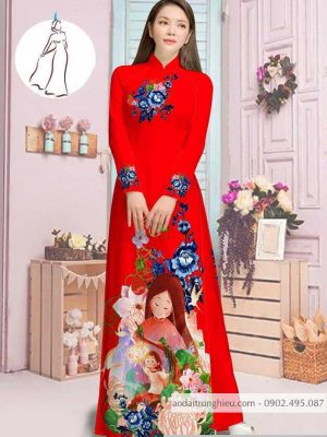 Vải áo dài hoa và cô bé thiết kế 2020 AD M7387 42 1590382726 274 vai ao dai vai ao dai dep ad