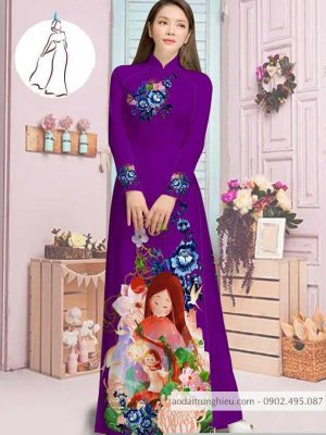 Vải áo dài hoa và cô bé thiết kế 2020 AD M7387 45 1590382727 672 vai ao dai vai ao dai dep ad