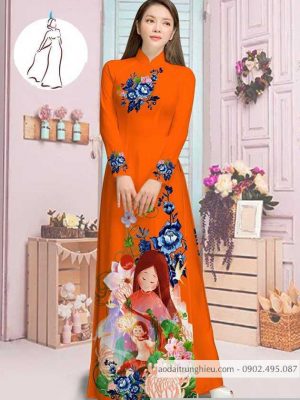 Vải áo dài hoa và cô bé thiết kế 2020 AD M7387 44 1590382727 695 vai ao dai vai ao dai dep ad