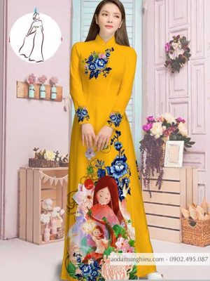 Vải áo dài hoa và cô bé thiết kế 2020 AD M7387 54 1590382729 296 vai ao dai vai ao dai dep ad