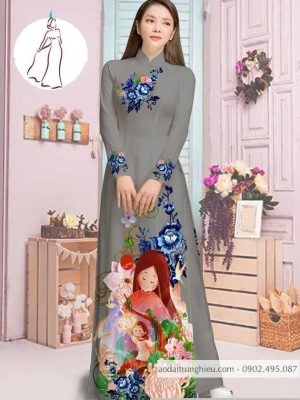 Vải áo dài hoa và cô bé thiết kế 2020 AD M7387 56 1590382729 826 vai ao dai vai ao dai dep ad