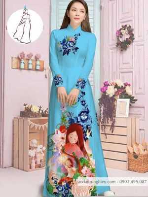 Vải áo dài hoa và cô bé thiết kế 2020 AD M7387 59 1590382730 664 vai ao dai vai ao dai dep ad