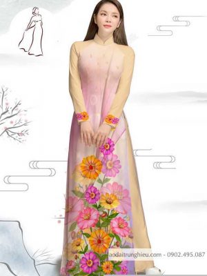 Vải áo dài hoa cúc kiểu mới AD M7386 32 1590382842 334 vai ao dai vai ao dai dep ad