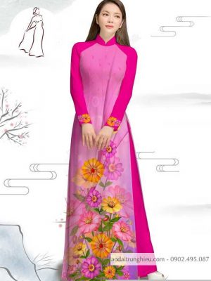 Vải áo dài hoa cúc kiểu mới AD M7386 36 1590382843 923 vai ao dai vai ao dai dep ad