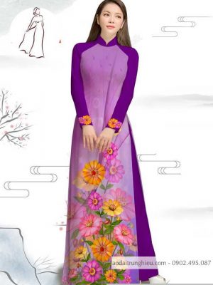 Vải áo dài hoa cúc kiểu mới AD M7386 43 1590382844 461 vai ao dai vai ao dai dep ad