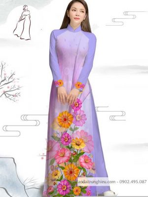 Vải áo dài hoa cúc kiểu mới AD M7386 46 1590382845 54 vai ao dai vai ao dai dep ad