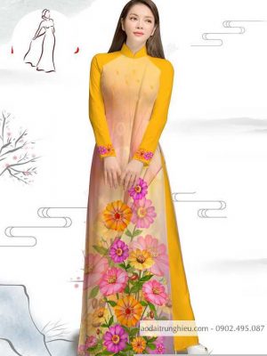 Vải áo dài hoa cúc kiểu mới AD M7386 52 1590382846 602 vai ao dai vai ao dai dep ad
