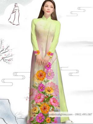 Vải áo dài hoa cúc kiểu mới AD M7386 59 1590382847 851 vai ao dai vai ao dai dep ad