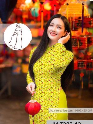 Vải áo dài hoa nhí kiểu mới AD M7383 34 1590383084 758 vai ao dai vai ao dai dep ad