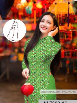 Vải áo dài hoa nhí kiểu mới AD M7383 38 1590383085 206 vai ao dai vai ao dai dep ad