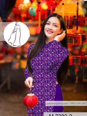 Vải áo dài hoa nhí kiểu mới AD M7383 49 1590383086 444 vai ao dai vai ao dai dep ad