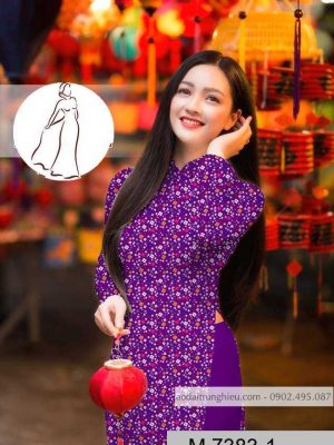 Vải áo dài hoa nhí kiểu mới AD M7383 45 1590383086 754 vai ao dai vai ao dai dep ad