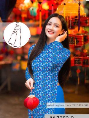 Vải áo dài hoa nhí kiểu mới AD M7383 58 1590383088 402 vai ao dai vai ao dai dep ad
