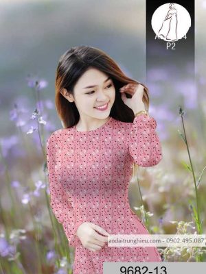 Vải áo dài hoa đều mới ra AD 9682 25 1590383326 576 vai ao dai vai ao dai dep ad
