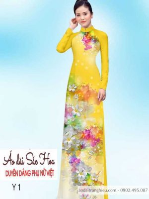 Vải áo dài hoa sứ thiết kế 2020 AD 14455 25 1590383443 50 vai ao dai vai ao dai dep ad