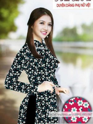 Vải áo dài hoa cúc nhí kiểu mới AD T7497 29 1590383568 401 vai ao dai vai ao dai dep ad