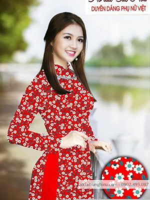 Vải áo dài hoa cúc nhí kiểu mới AD T7497 30 1590383568 989 vai ao dai vai ao dai dep ad