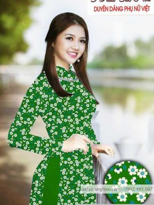 Vải áo dài hoa cúc nhí kiểu mới AD T7497 41 1590383570 380 vai ao dai vai ao dai dep ad