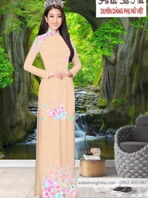 Vải áo dài hoa 3D thiết kế 2020 AD T7492 33 1590383800 260 vai ao dai vai ao dai dep ad