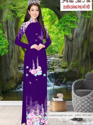 Vải áo dài hoa 3D thiết kế 2020 AD T7492 35 1590383801 17 vai ao dai vai ao dai dep ad