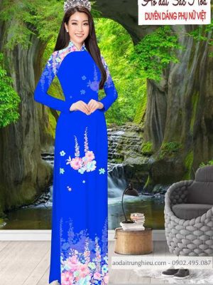 Vải áo dài hoa 3D thiết kế 2020 AD T7492 37 1590383801 869 vai ao dai vai ao dai dep ad