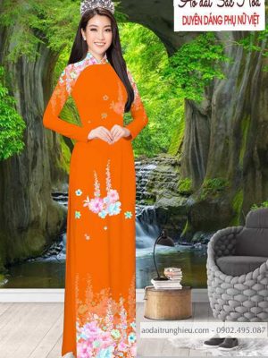 Vải áo dài hoa 3D thiết kế 2020 AD T7492 34 1590383801 939 vai ao dai vai ao dai dep ad