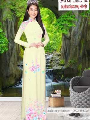 Vải áo dài hoa 3D thiết kế 2020 AD T7492 42 1590383802 529 vai ao dai vai ao dai dep ad
