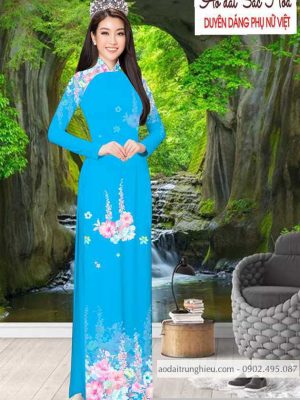 Vải áo dài hoa 3D thiết kế 2020 AD T7492 46 1590383803 113 vai ao dai vai ao dai dep ad
